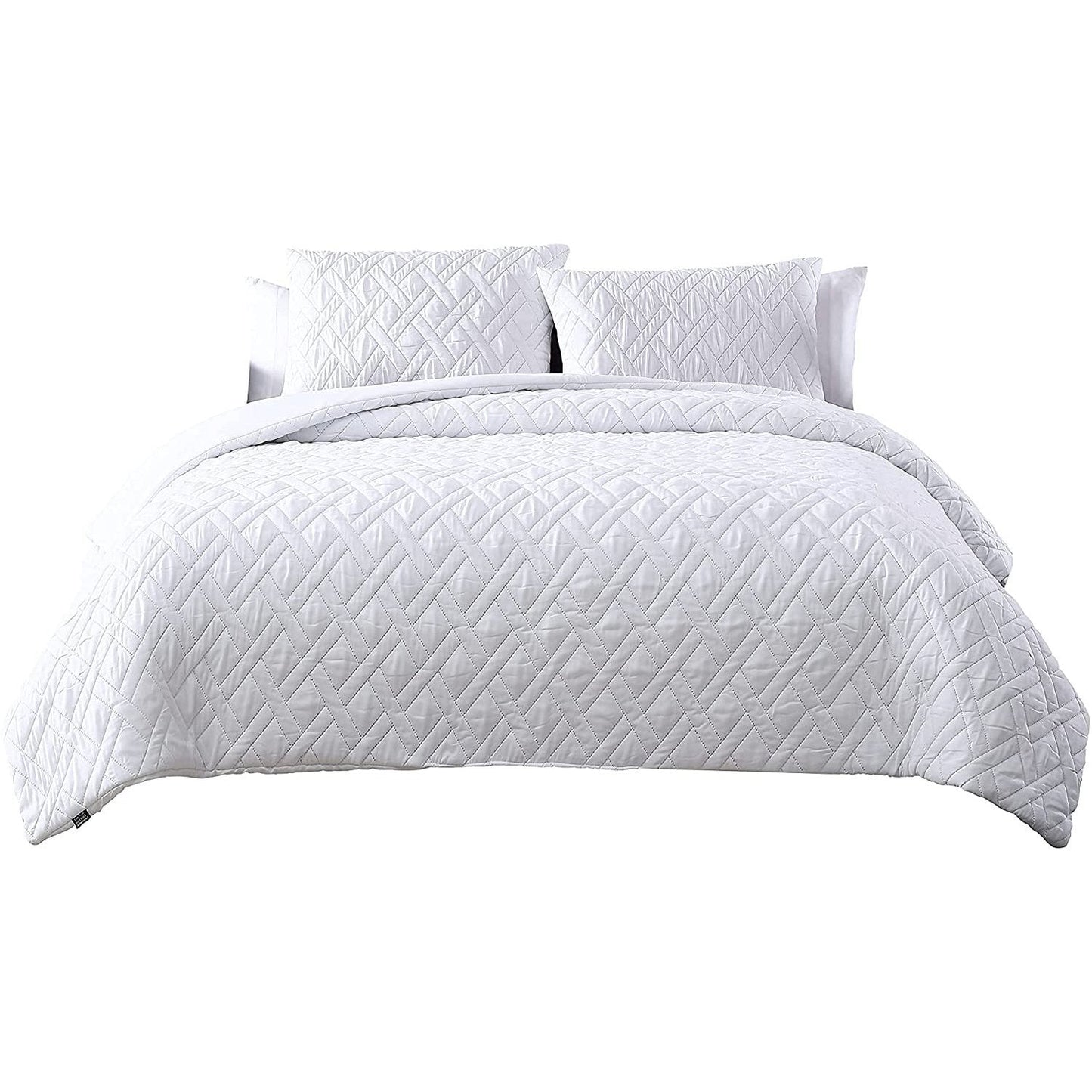 Skorter | 3-Piece: Embossed Quilted Larch Bedspread Set