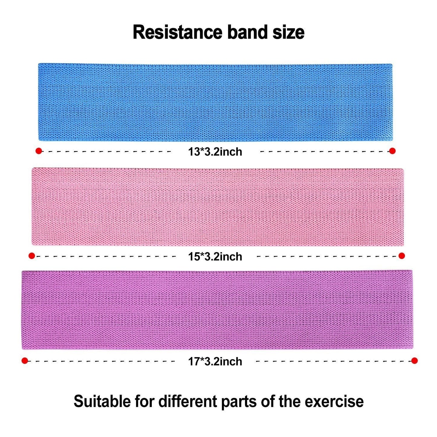 Skorter | 3-piece: Resistance bands for hips and legs training set