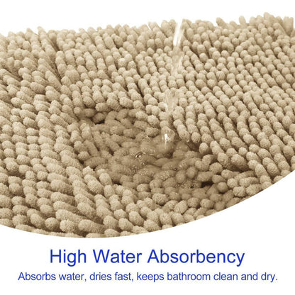 Skorter | 3-piece set: Bathroom mat set Ultra soft non-slip and absorbent chenille