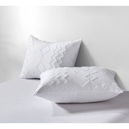 Skorter | 3-piece set: Bibb Home tufted cut duvet bedding