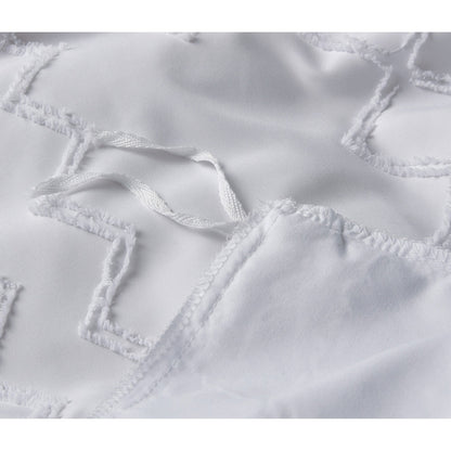 Skorter | 3-piece set: Bibb Home tufted cut duvet bedding