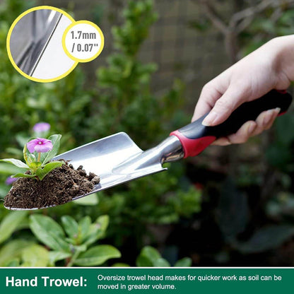 Skorter | 3-piece set: Cast aluminum heavy gardening tool set