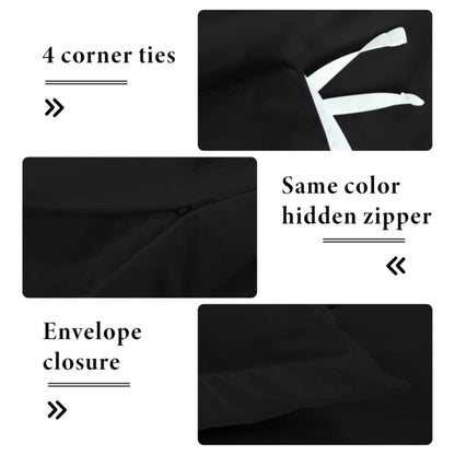 Skorter | 3-piece set: Royal Linens Double Brushed Full Duvet Covers With Zipper Closure