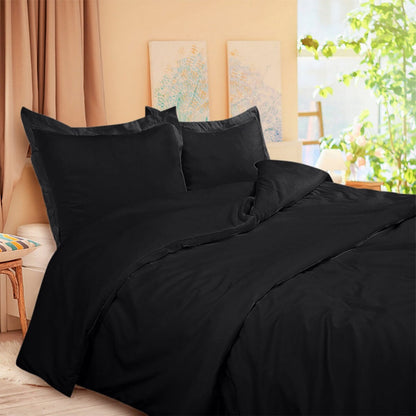 Skorter | 3-piece set: Royal Linens Double Brushed Full Duvet Covers With Zipper Closure