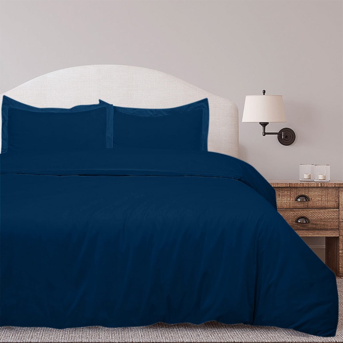 Skorter | 3-piece set: Royal Linens Double Brushed Full Duvet Covers With Zipper Closure
