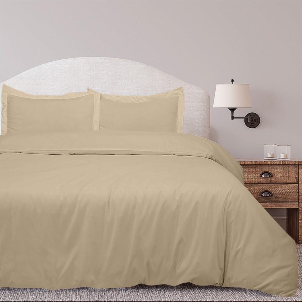 Skorter | 3-piece set: Royal Linens Double Brushed Full Duvet Covers With Zipper Closure