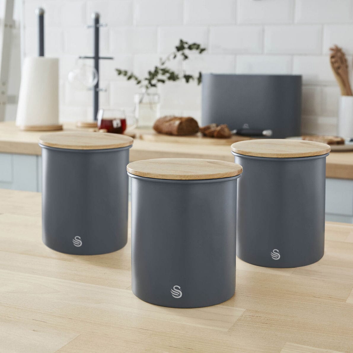 Skorter | 3-piece set: Swan Nordic jars