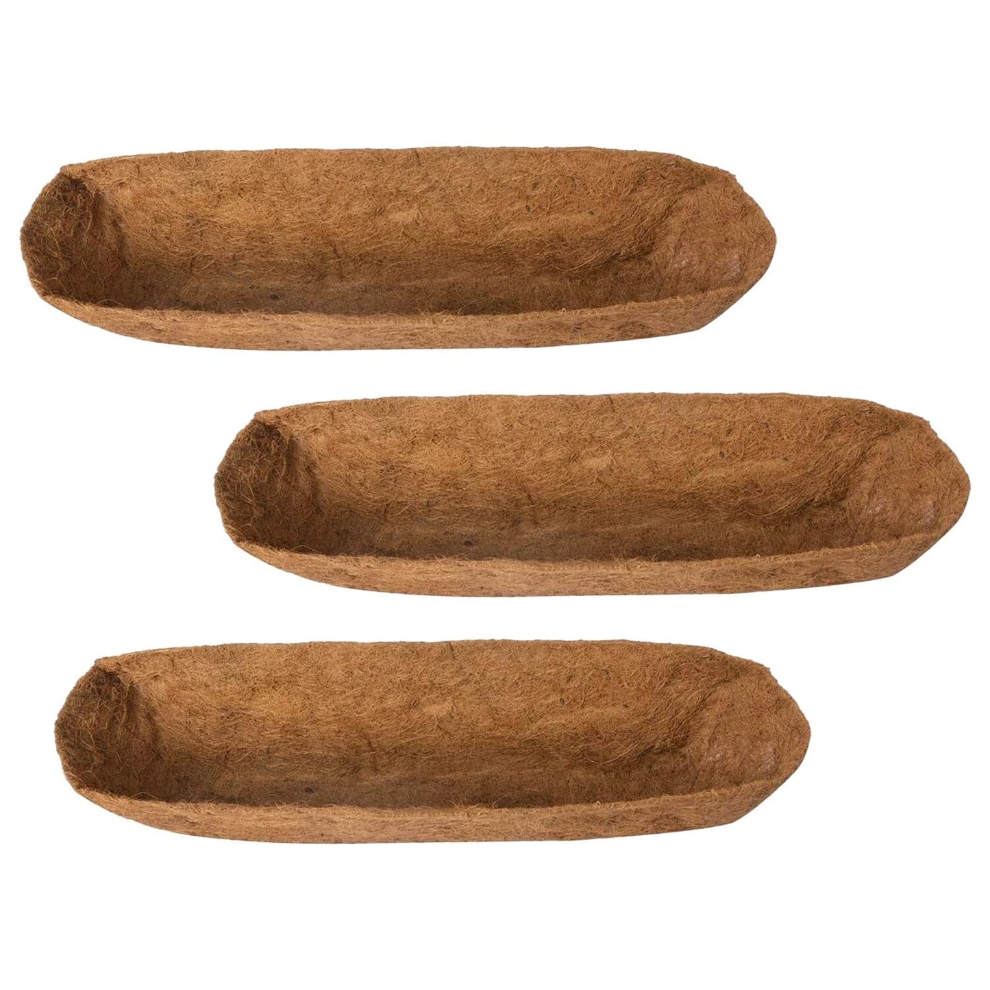 Skorter | 3-pieces: Through Coco Basket Half Moon Plant Replacement