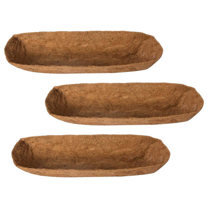 Skorter | 3-pieces: Through Coco Basket Half Moon Plant Replacement