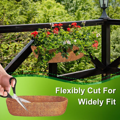 Skorter | 3-pieces: Through Coco Basket Half Moon Plant Replacement