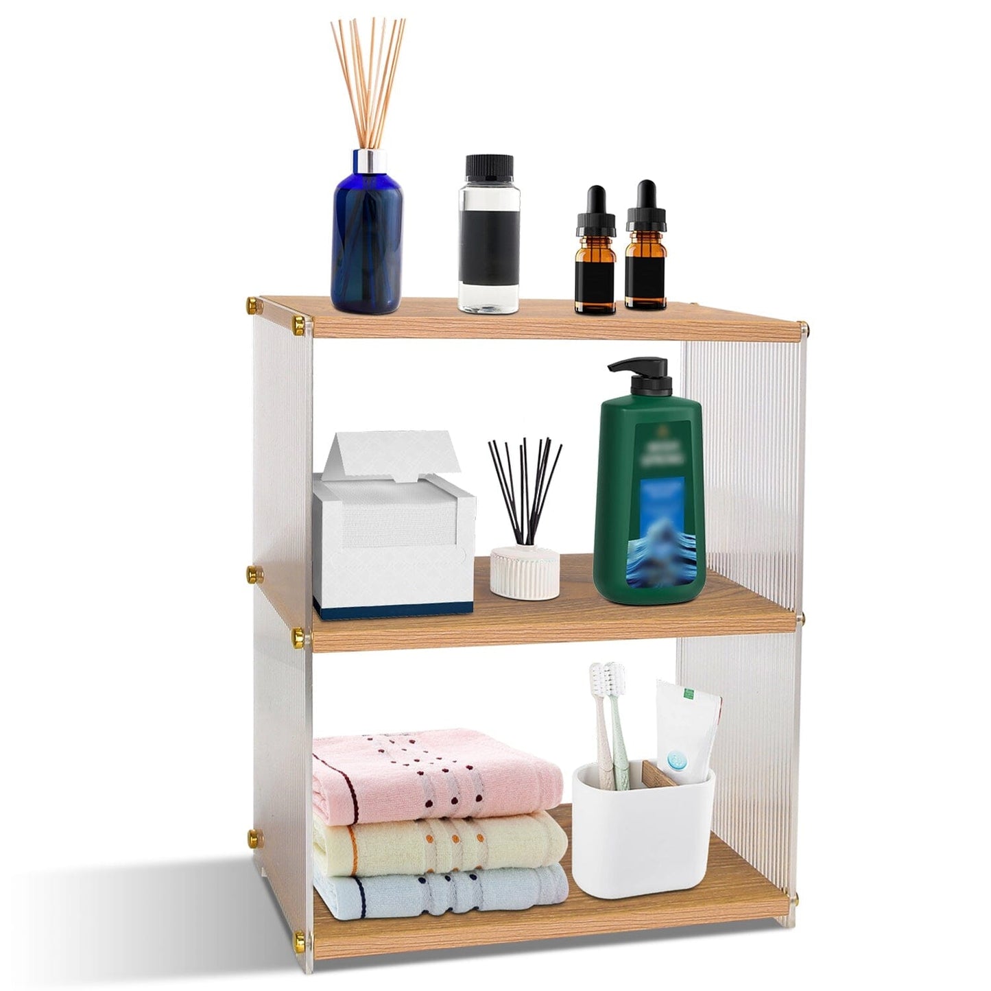 Skorter | 3-layer: Acrylic countertop organizer Bathroom Three storage space