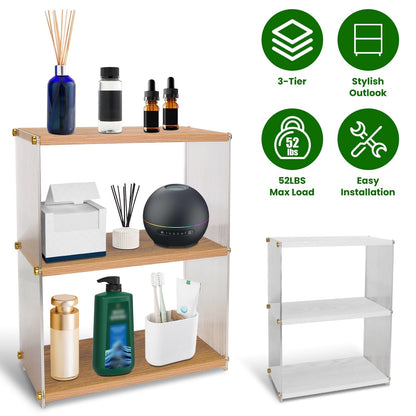 Skorter | 3-layer: Acrylic countertop organizer Bathroom Three storage space