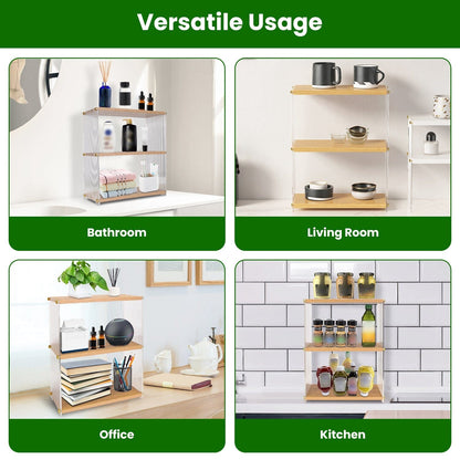 Skorter | 3-layer: Acrylic countertop organizer Bathroom Three storage space