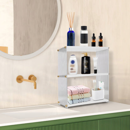 Skorter | 3-layer: Acrylic countertop organizer Bathroom Three storage space