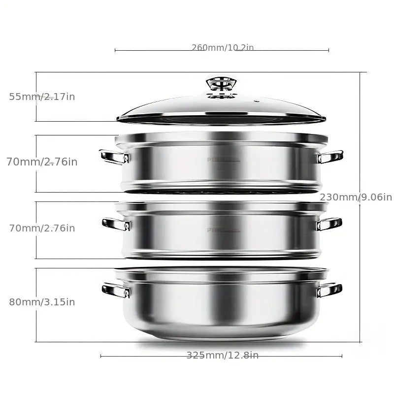 Skorter | 3-Tier Food Steamer - NutriSteam