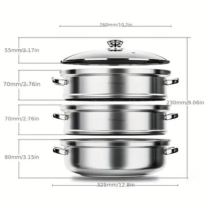 Skorter | 3-Tier Food Steamer - NutriSteam