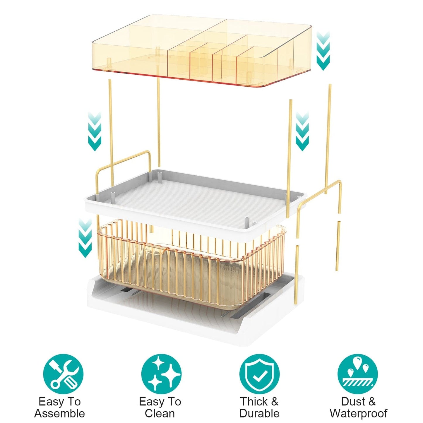 Skorter | 3-layer Makeup Organizer