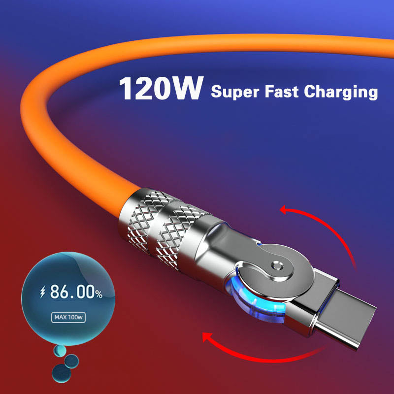 Skorter | 180° Anti-Break Fast Charge Data Cable (120W)