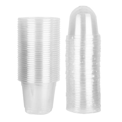 Skorter | 30 pieces: Plant nursery pots PET Flower seed starter pots Container with dome and drainage hole