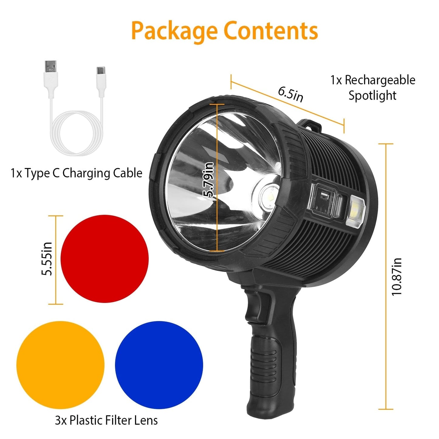 Skorter | 3000LM Rechargeable LED Flashlight