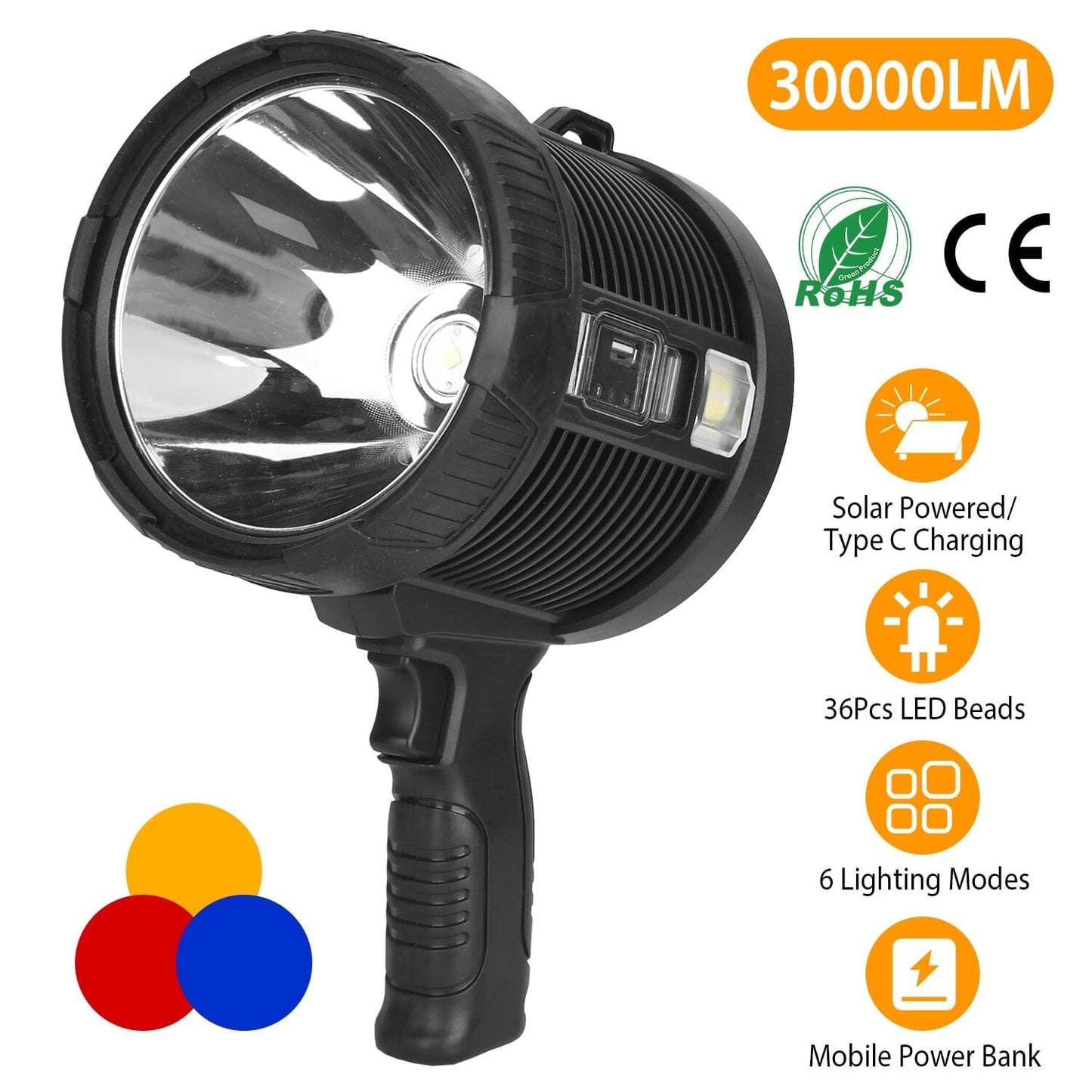 Skorter | 3000LM Rechargeable LED Flashlight