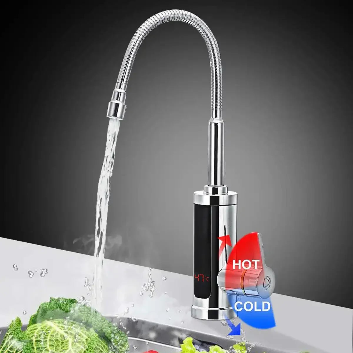 Skorter | 3000W Electric Kitchen Tap with Instant Hot Water - FlowHeat
