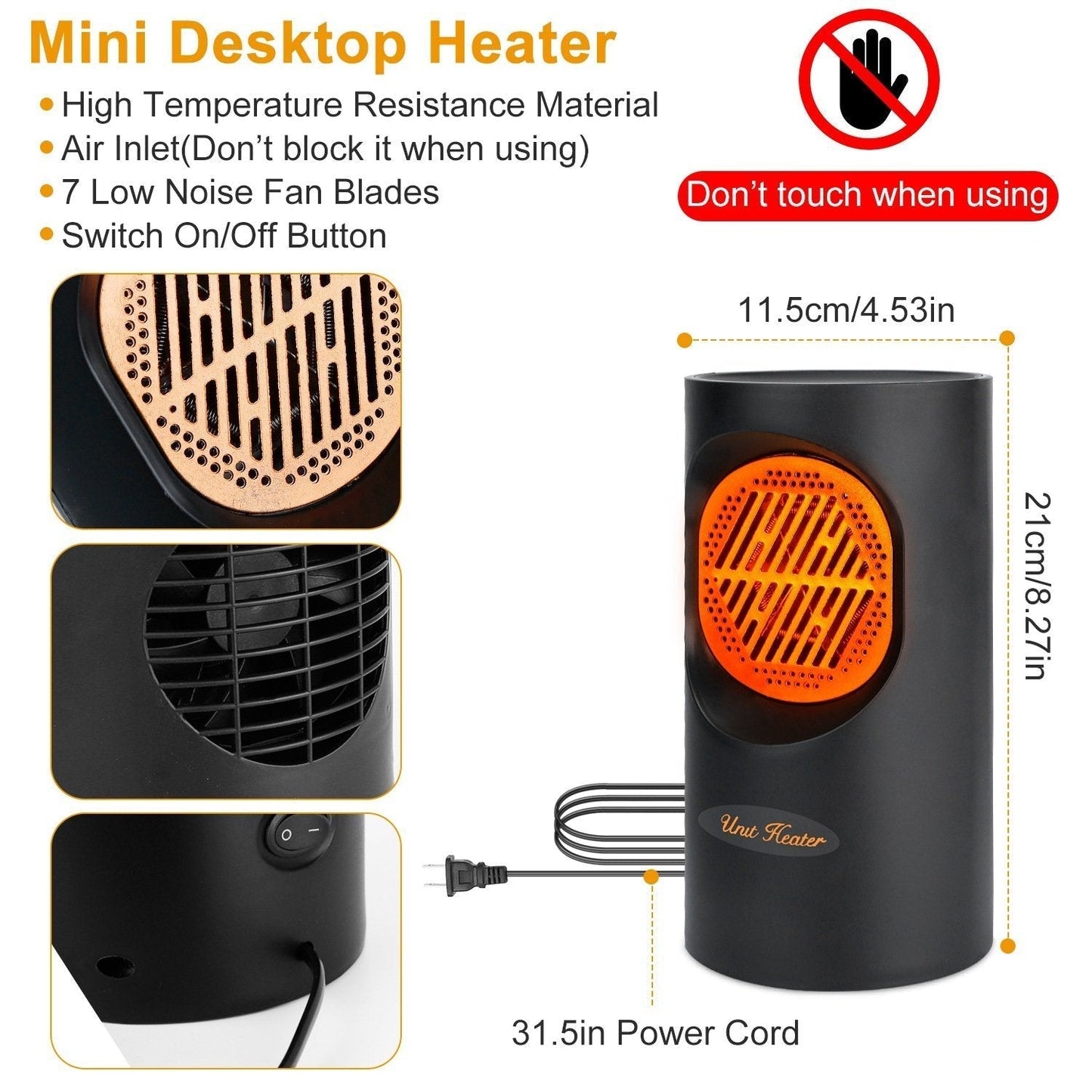 Skorter | 300W Portable Electric Mini Heater