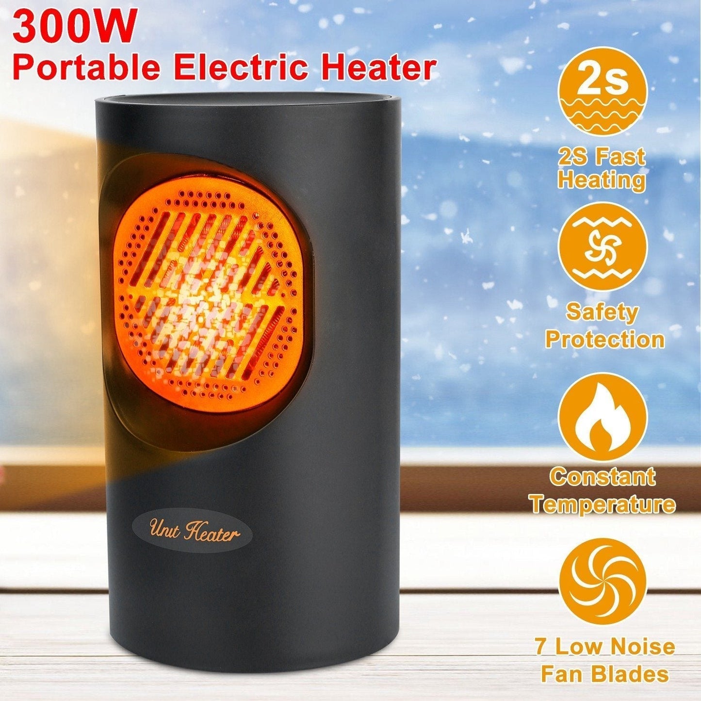 Skorter | 300W Portable Electric Mini Heater