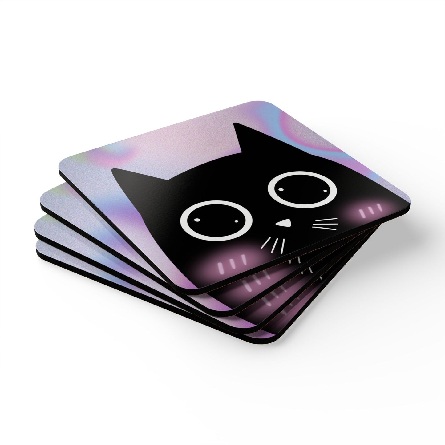 Skorter | Blushing Cat Coaster Set (4 PCS)