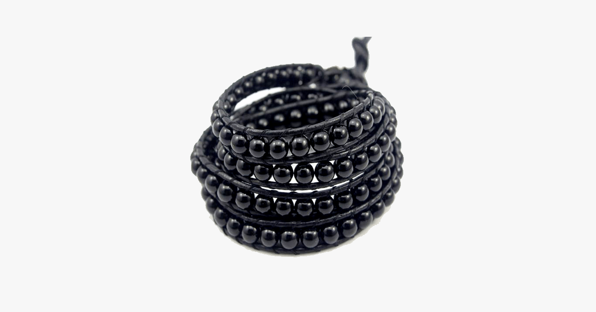 Skorter | Black on black pearl bracelet