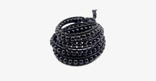 Skorter | Black on black pearl bracelet
