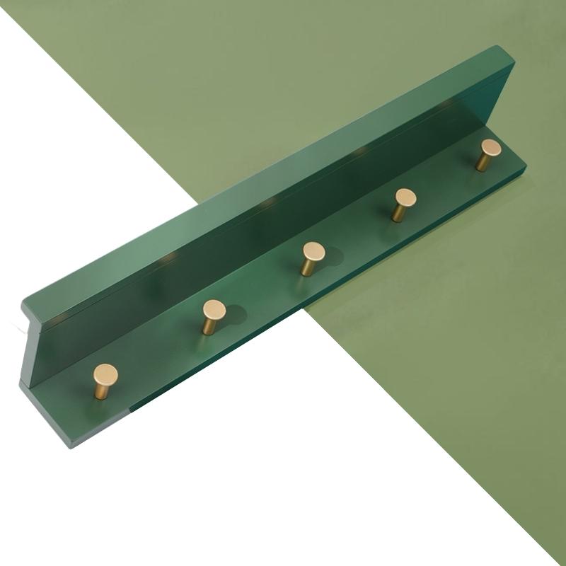 Skorter | Huxley Wall Shelf with Gold Hooks