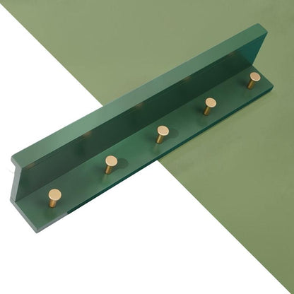 Skorter | Huxley Wall Shelf with Gold Hooks