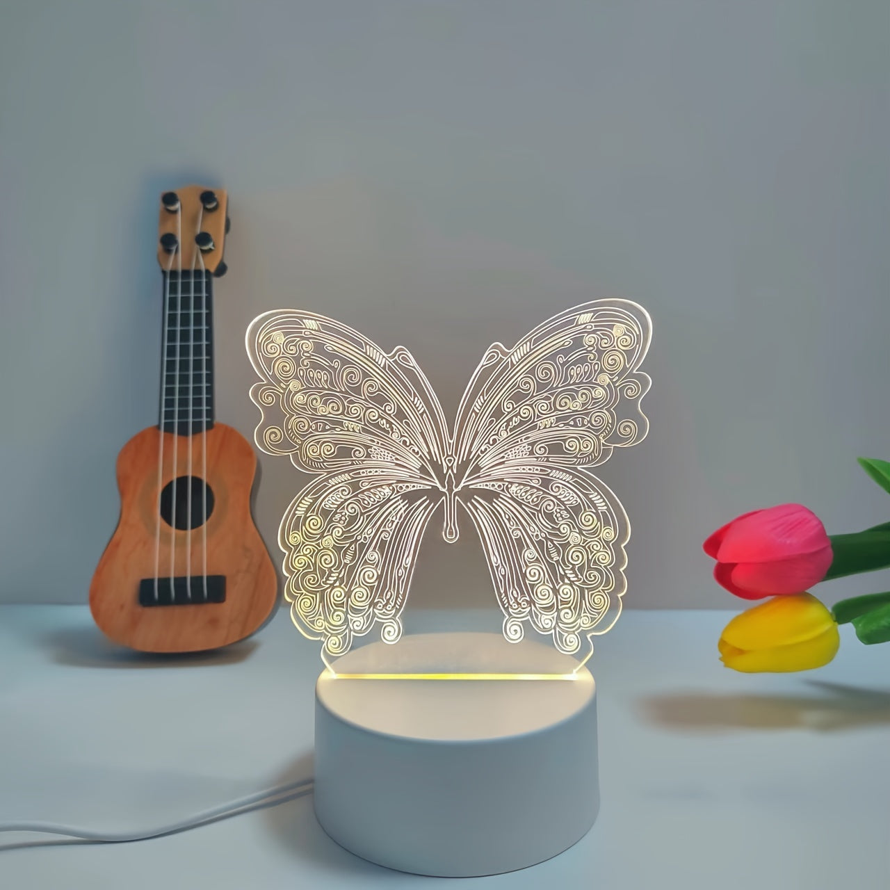 Skorter | ButterflyGlow - 3D LED Night Light with Geometric Design
