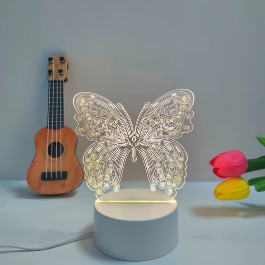 Skorter | ButterflyGlow - 3D LED Night Light with Geometric Design