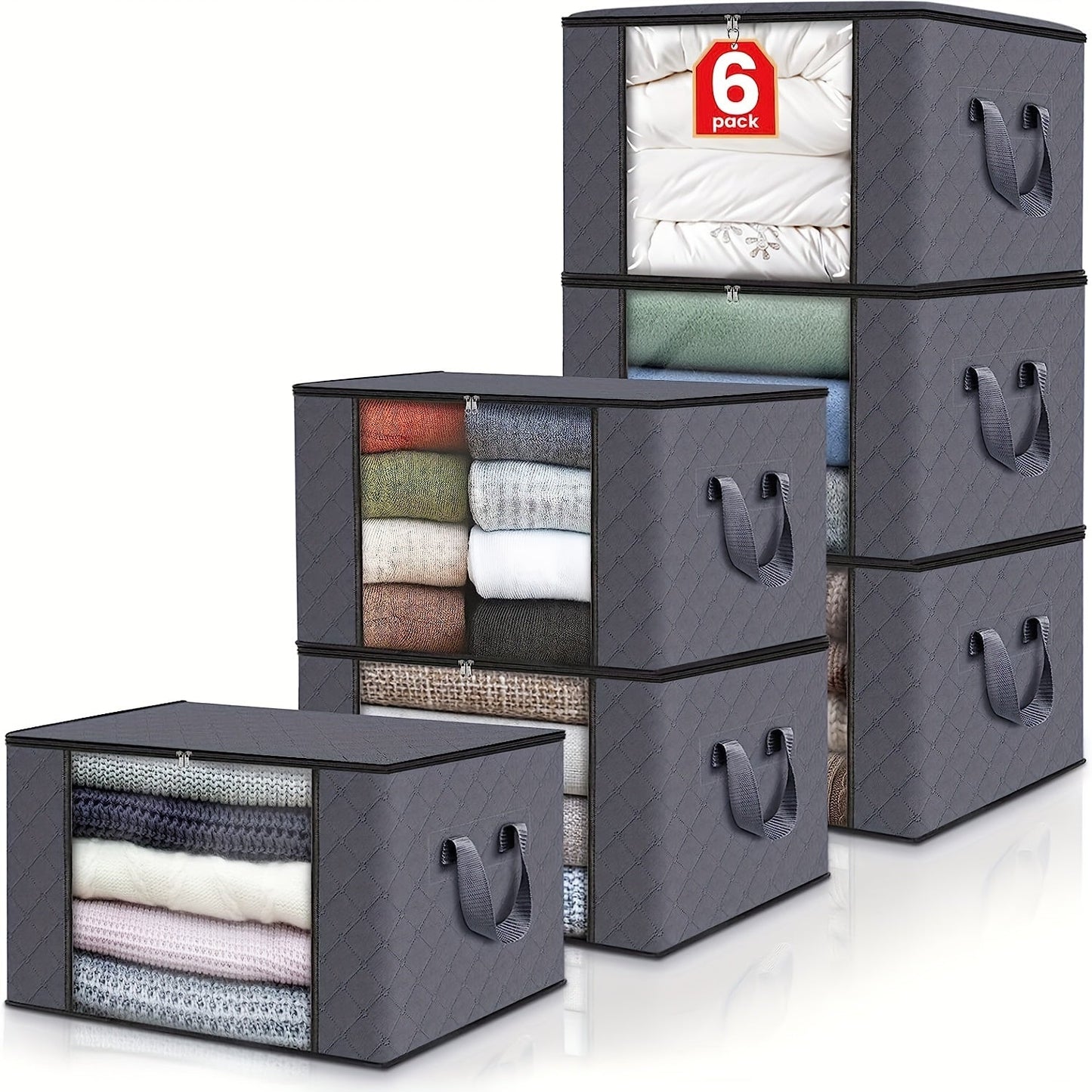 Skorter | Foldable Storage Boxes - 3/6 Pieces Large Capacity