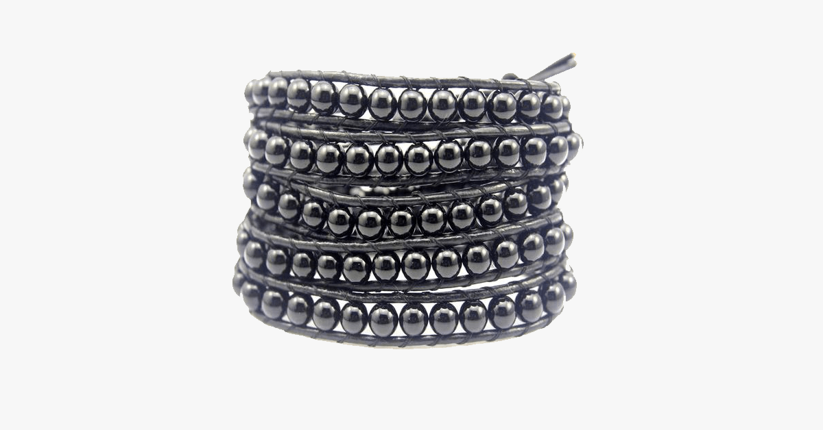 Skorter | Black on black pearl bracelet