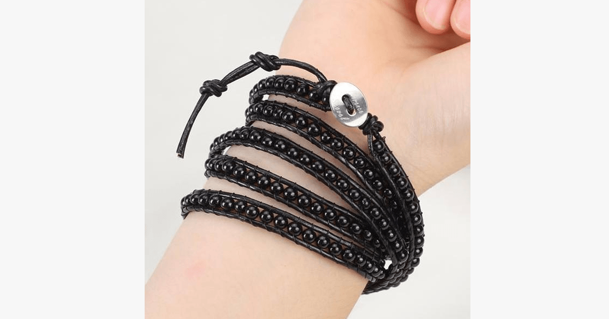 Skorter | Black on black pearl bracelet