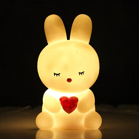 Skorter | BunnyGlow - Cute Bunny Lamp with LED Light for Decoration and Night Lighting