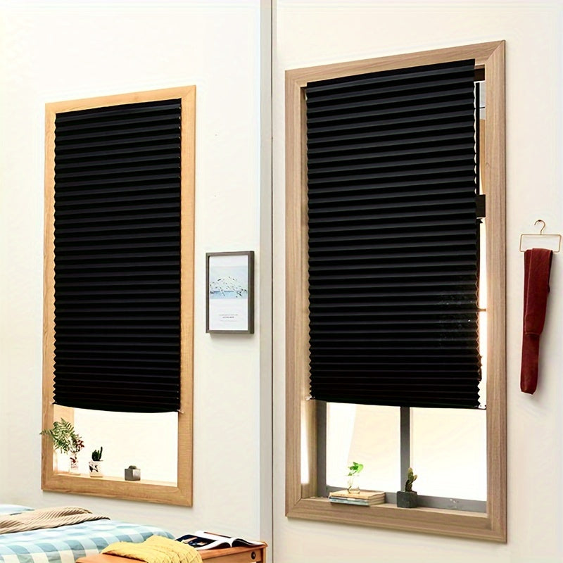 Skorter | Black Follert Roller Blind - Blackout Without Drilling, Customized for Bedroom and Living Room
