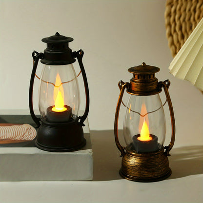 Skorter | NostalgicLight - Charming LED Kerosene Style Lamp with Batteries, Nostalgic Yellow Flame