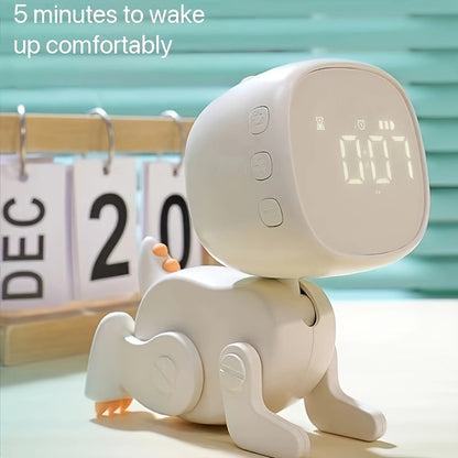 Skorter | TimeDino - Slim Cartoon Alarm Clock with USB Charging Port