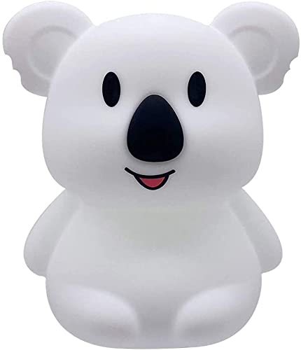 Skorter | Tianhaixing Koala Night Light - Rechargeable Led Silicone Lamp, 9 Colors, Touch & Remote Control
