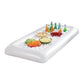 Skørter | 2 Pack: Inflatable Cold Food and Drink Serving Plate with Drain Plug
