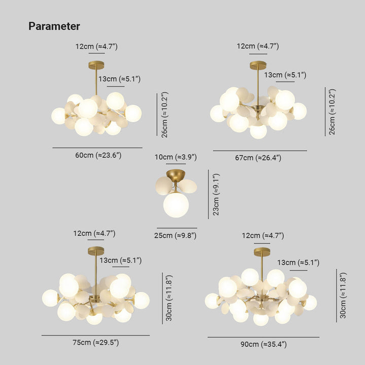 Skorter | Flower Branch Chandelier Living Room