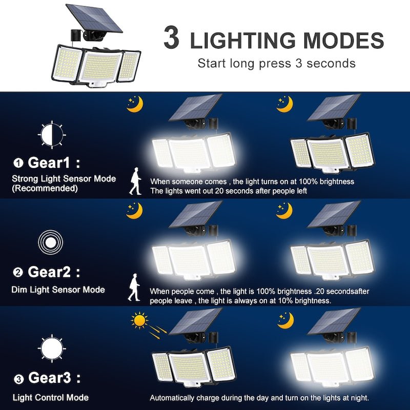 328 LED Solar Lamp Outdoor - SKØRTER