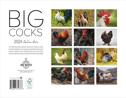skorter | Big Cocks 2024 Wall Calendar - An Elegant Collection of Rooster Photos