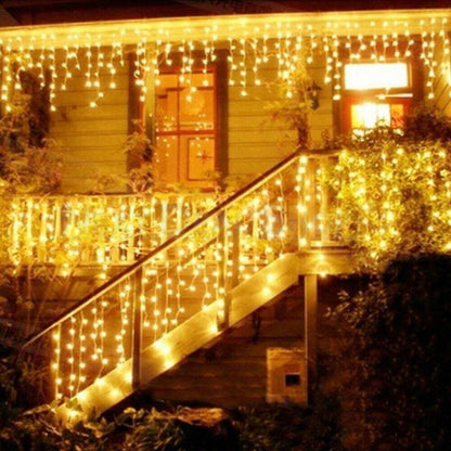 Skorter | 32.8 feet Festive Icicle Light Chain (Extendable)