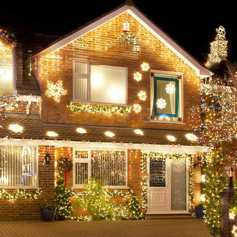 Skorter | 32.8 feet Festive Icicle Light Chain (Extendable)