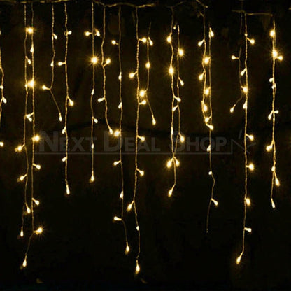 Skorter | 32.8 feet Festive Icicle Light Chain (Extendable)
